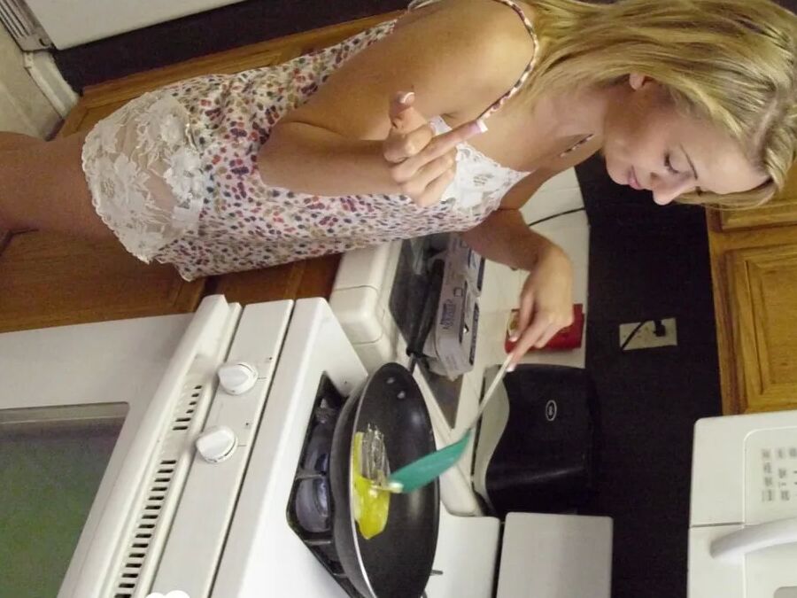 My wife really enjoys cooking while naked