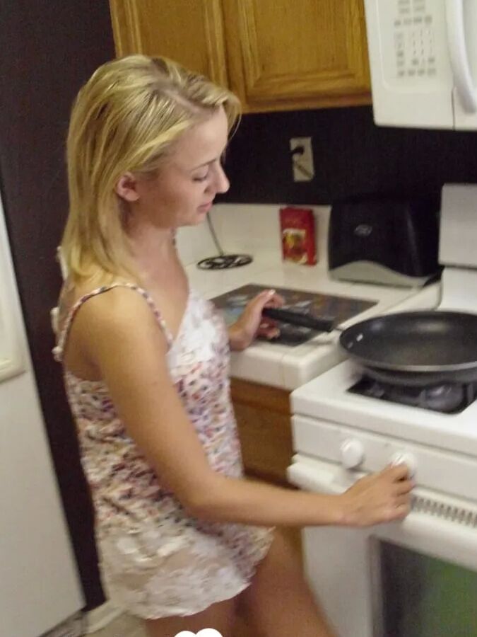 My wife really enjoys cooking while naked