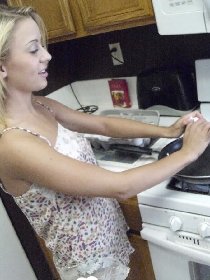 My wife really enjoys cooking while naked