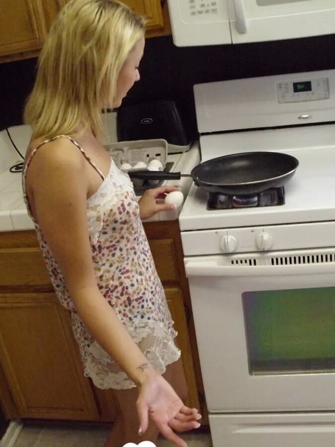 My wife really enjoys cooking while naked