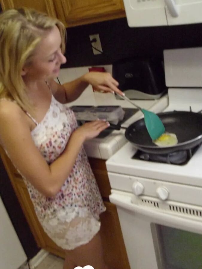 My wife really enjoys cooking while naked