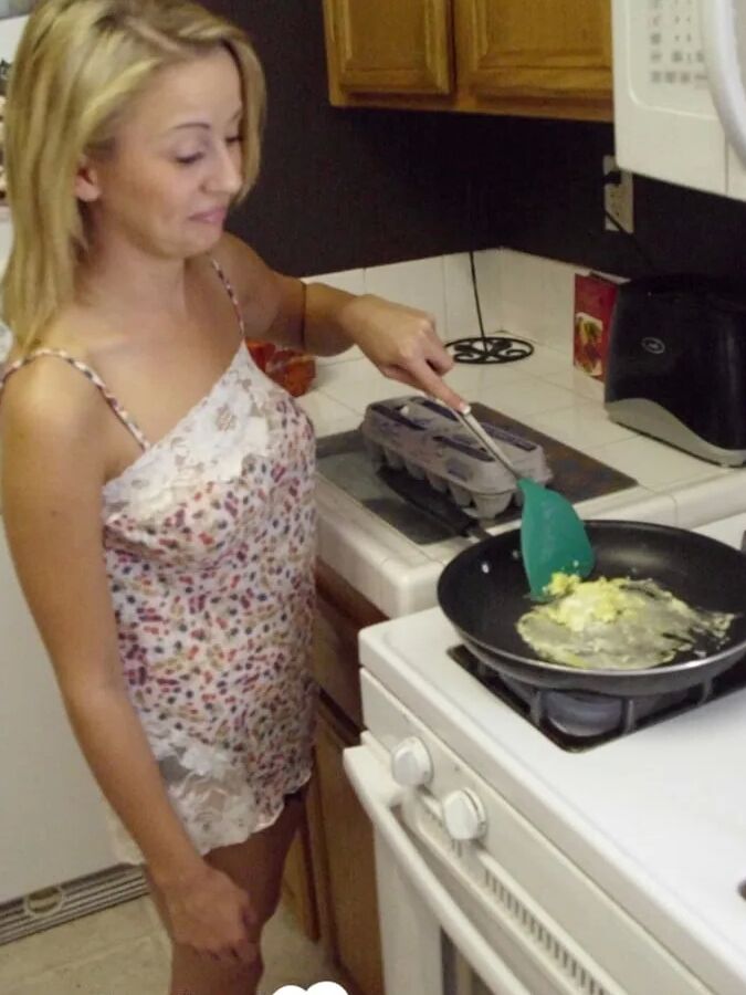 My wife really enjoys cooking while naked