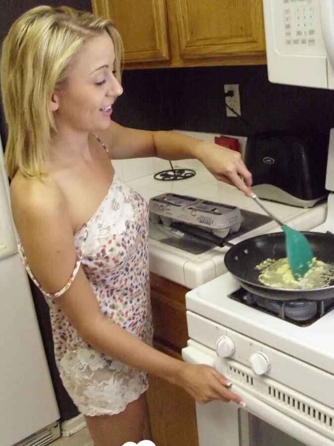 My wife really enjoys cooking while naked