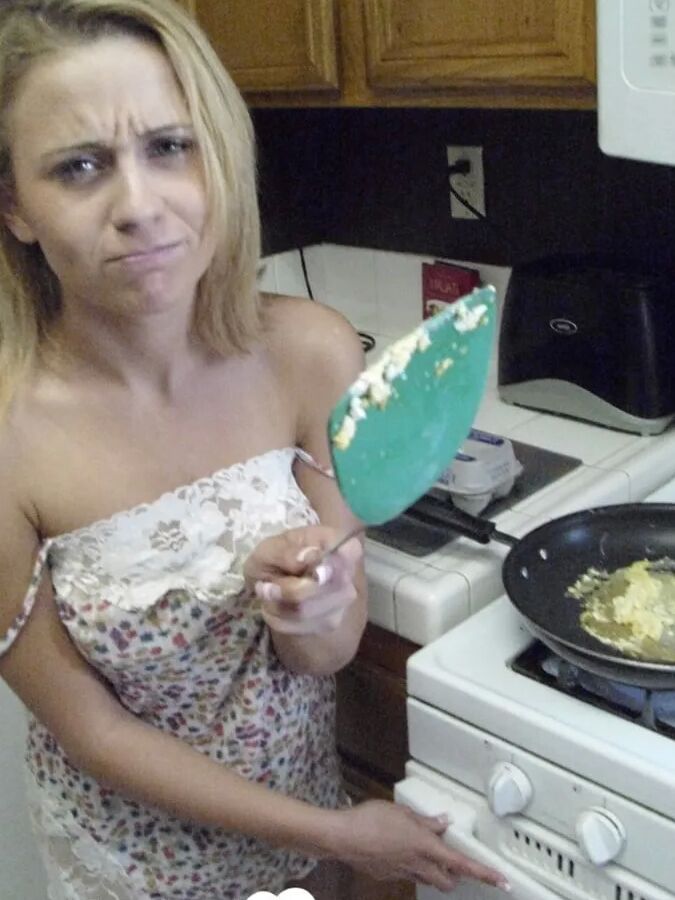 My wife really enjoys cooking while naked
