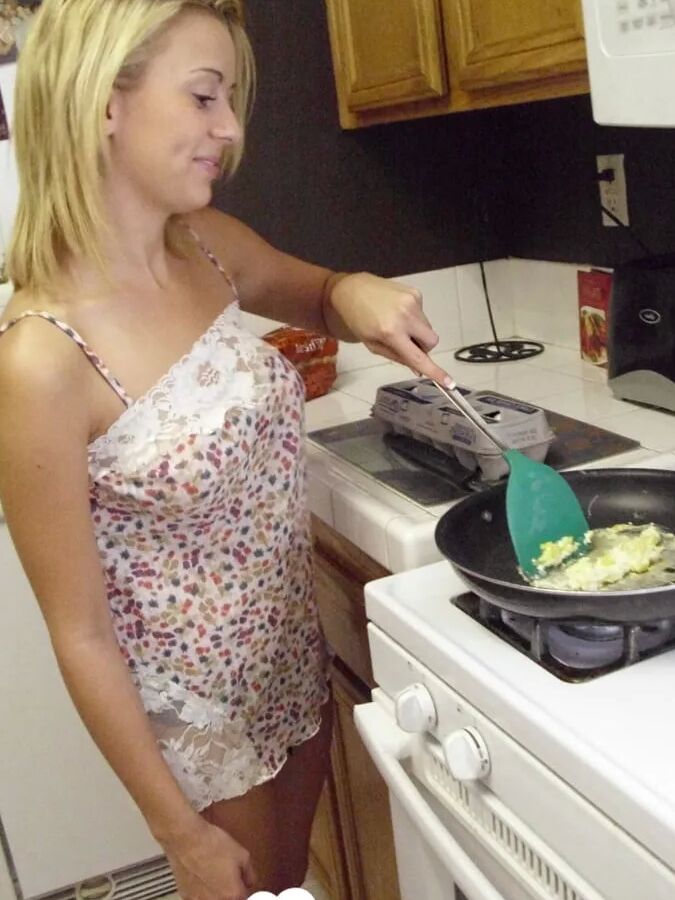 My wife really enjoys cooking while naked