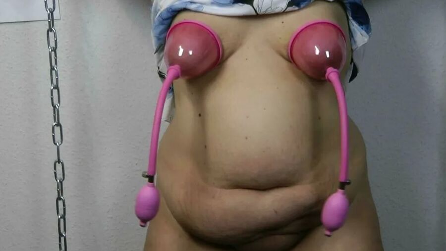 Belly spanking and tit torture