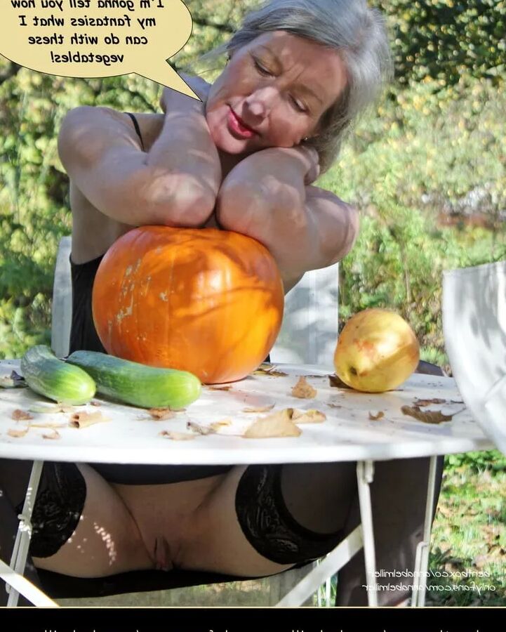 Annabel Miller: a distinguished lady and a pumpkin