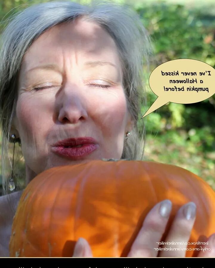 Annabel Miller: a distinguished lady and a pumpkin