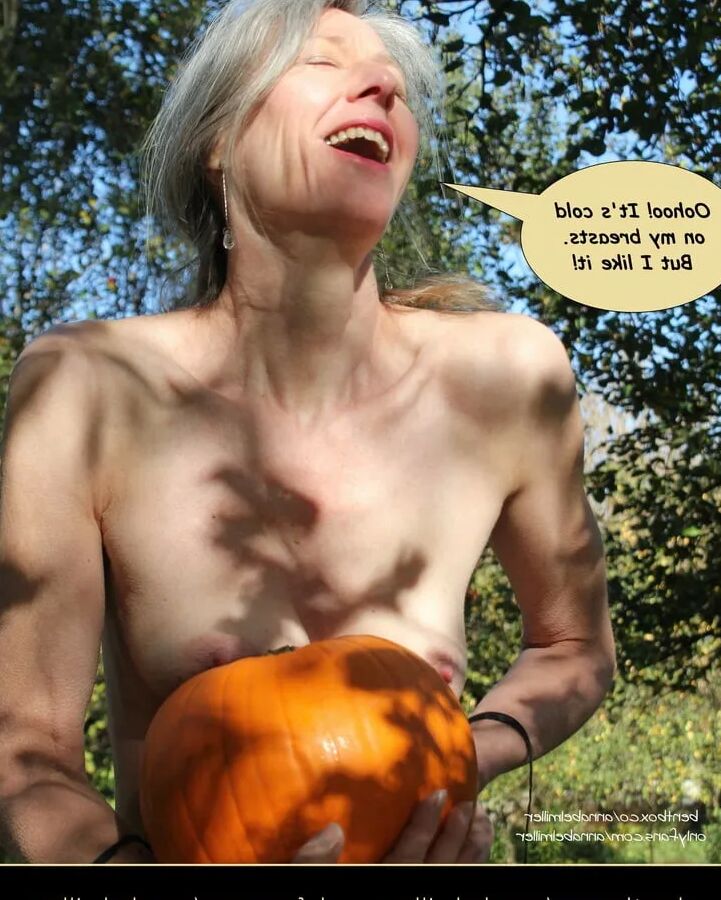 Annabel Miller: a distinguished lady and a pumpkin