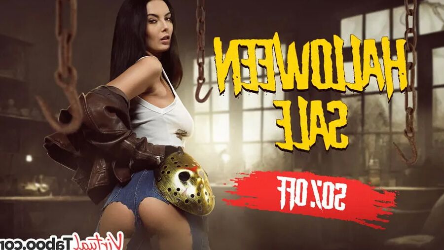 Halloween SALE on VirtualTaboo with posh busty Simon Kitty
