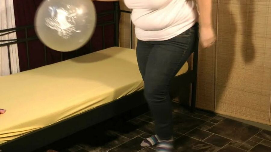Played with a large balloon