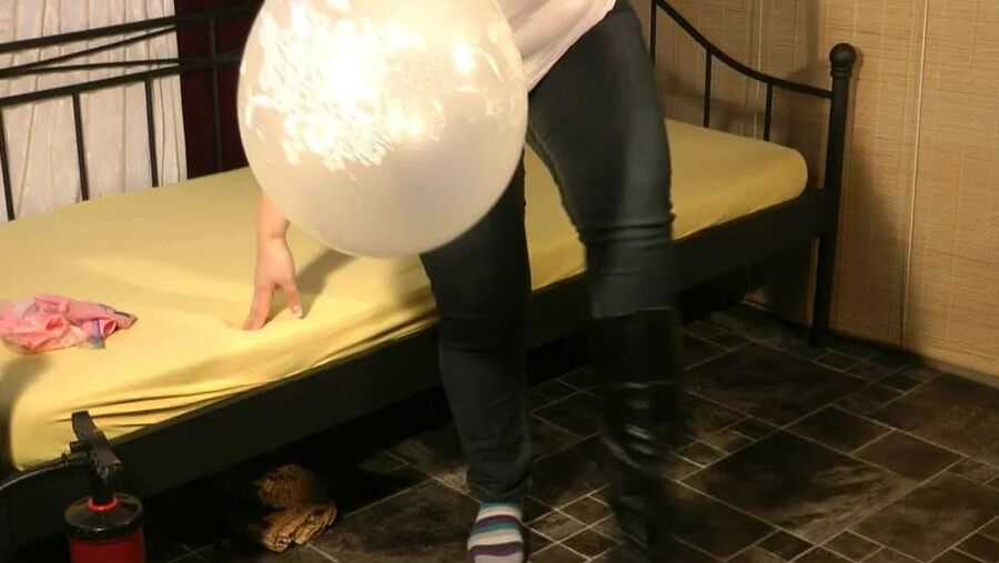 Played with a large balloon