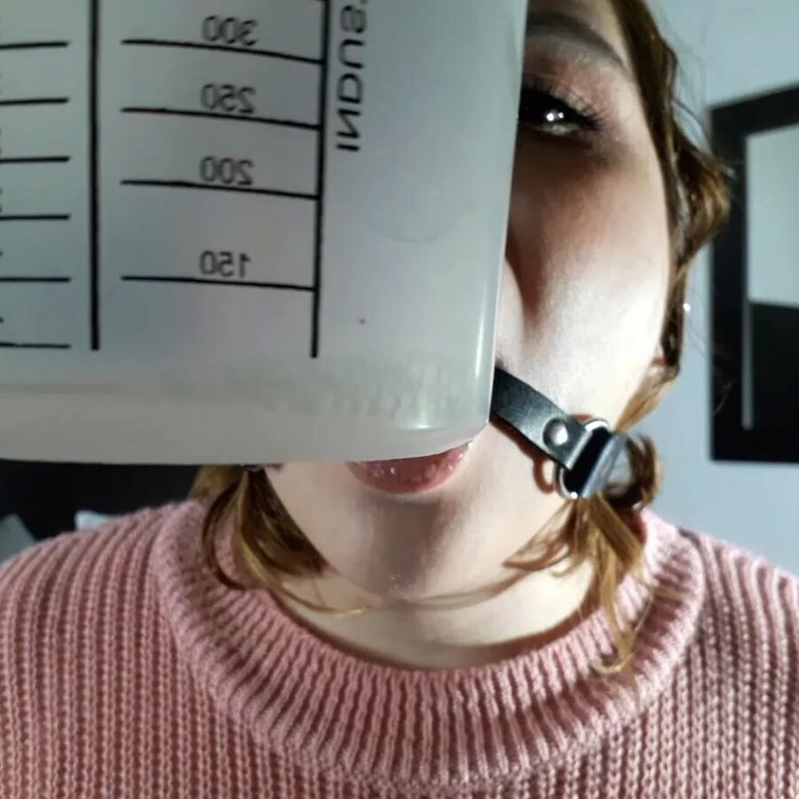 Beautiful Bitch Ball Gagged And Drooling