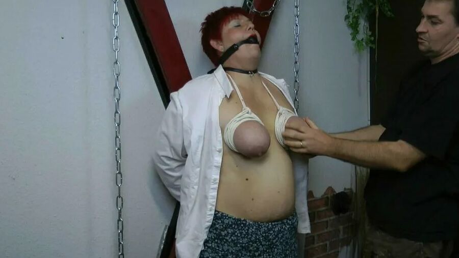 Unset plump tits spanked