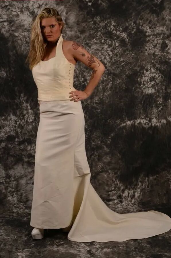Photo shooting with Arabella May as a bride
