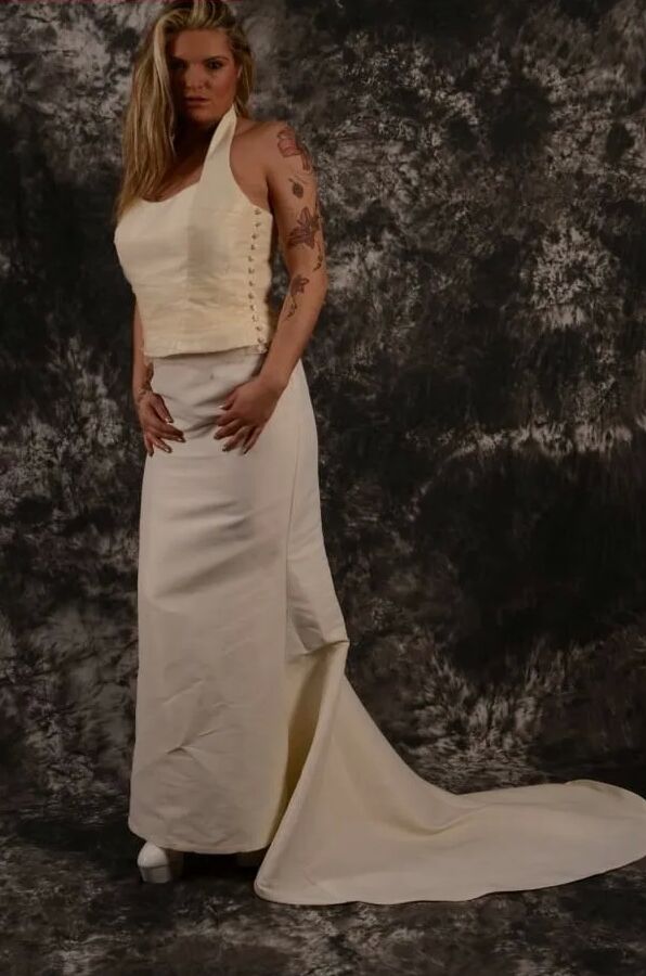 Photo shooting with Arabella May as a bride