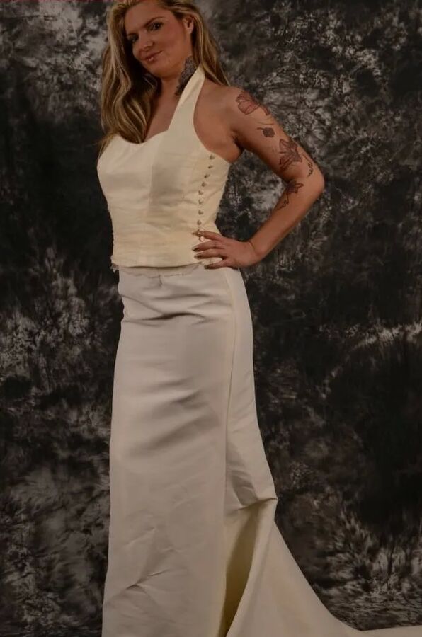 Photo shooting with Arabella May as a bride