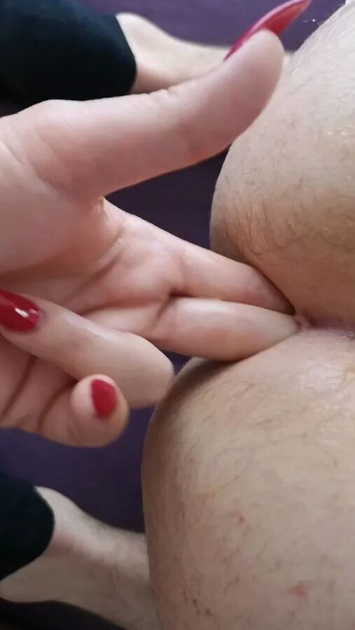 Finger In cock