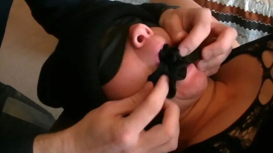 Skanky Catburglar Turned Into A Mouth Stuffed Bondage Slave