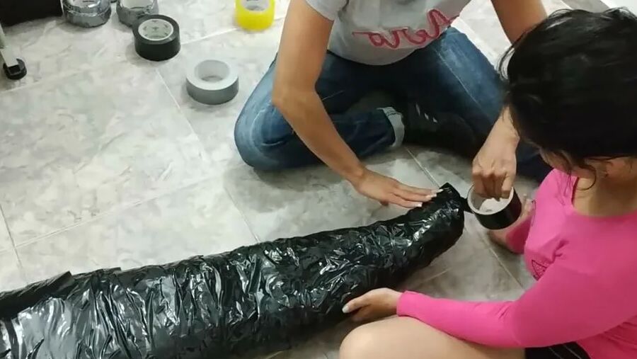 Extreme Triple-Layered Duct Tape Mummification