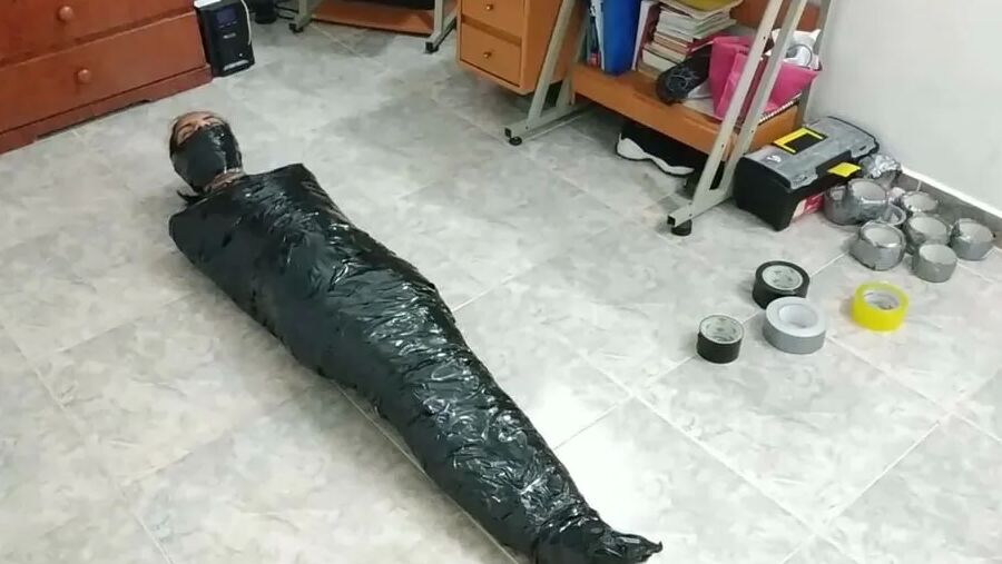 Extreme Triple-Layered Duct Tape Mummification