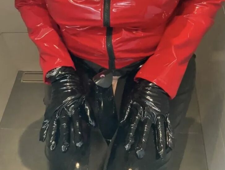 Clear High Heel Mules Pissing
