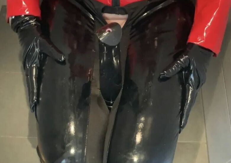 Clear High Heel Mules Pissing