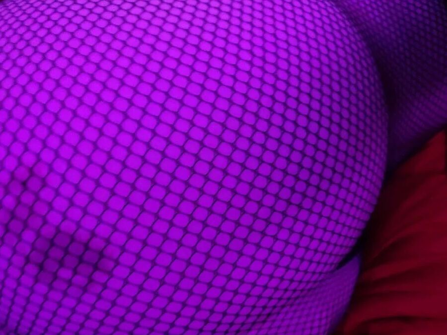 Sexy bbw in fishnets
