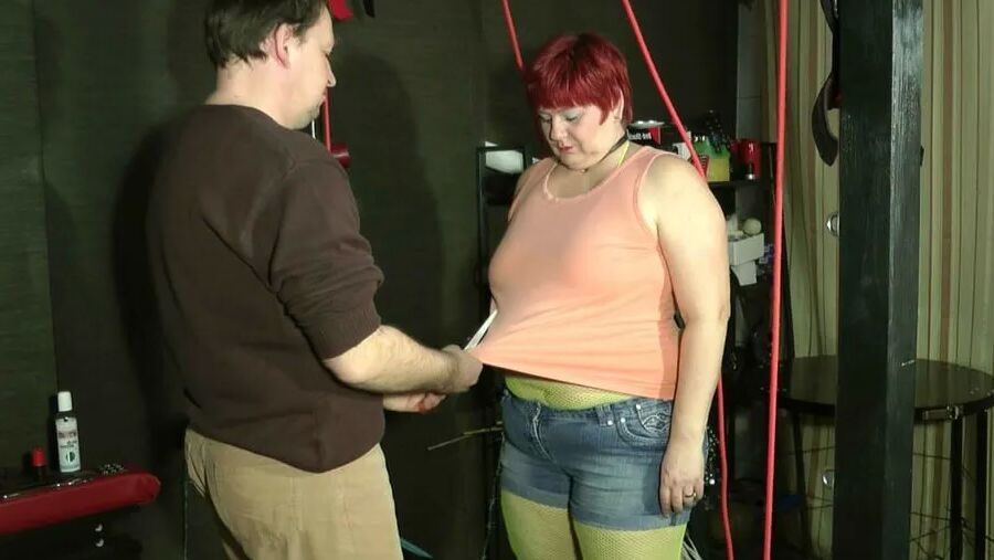 Cut shirt - harden tits