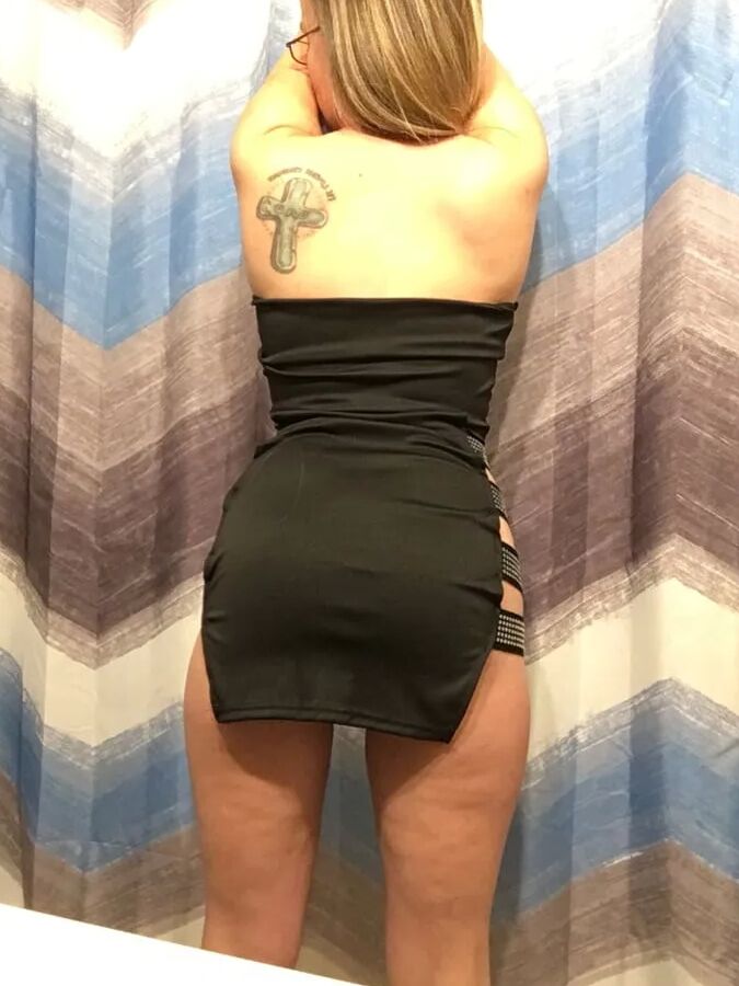 Trying on new outfits