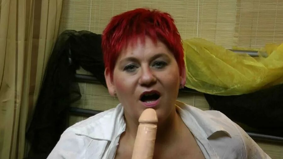 Dildo fucking with dirty talk
