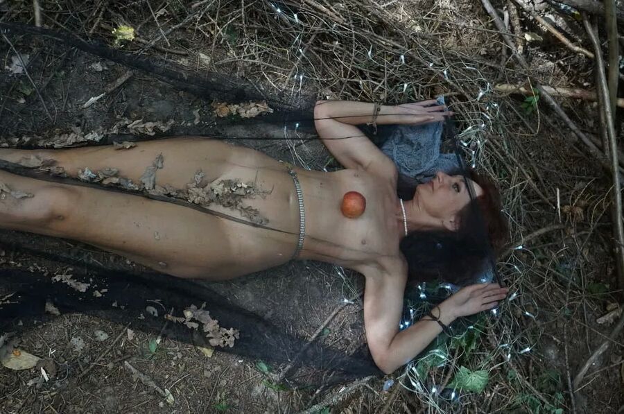 In Forest Cradle with Apple