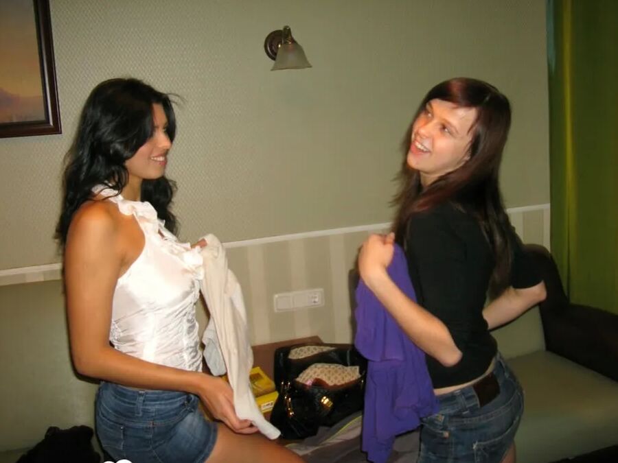 Gorgeous lesbian strip and pleasure one another's slit
