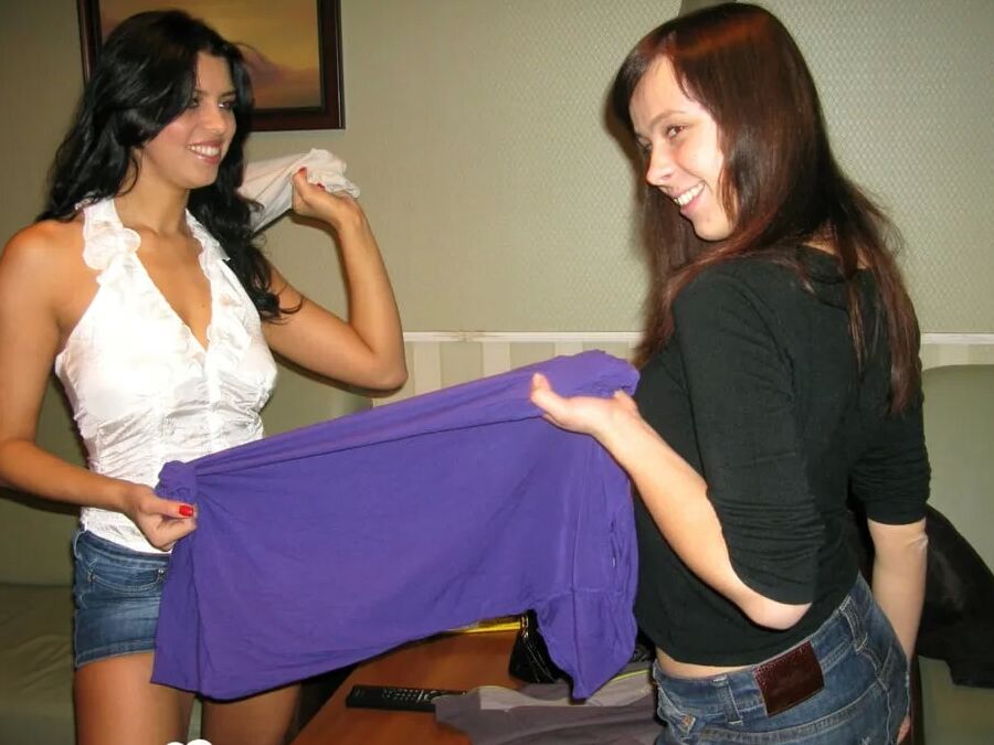 Gorgeous lesbian strip and pleasure one another's slit
