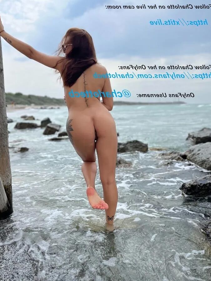 Big tits teen naked on beach