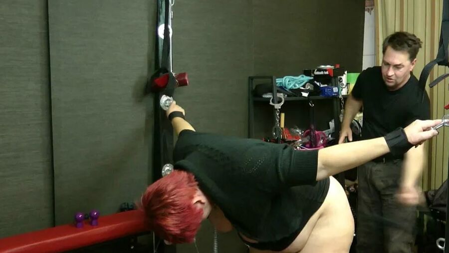Extensive spanking ass and tits