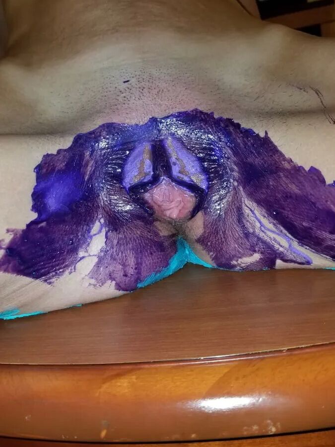 Playing with body paint