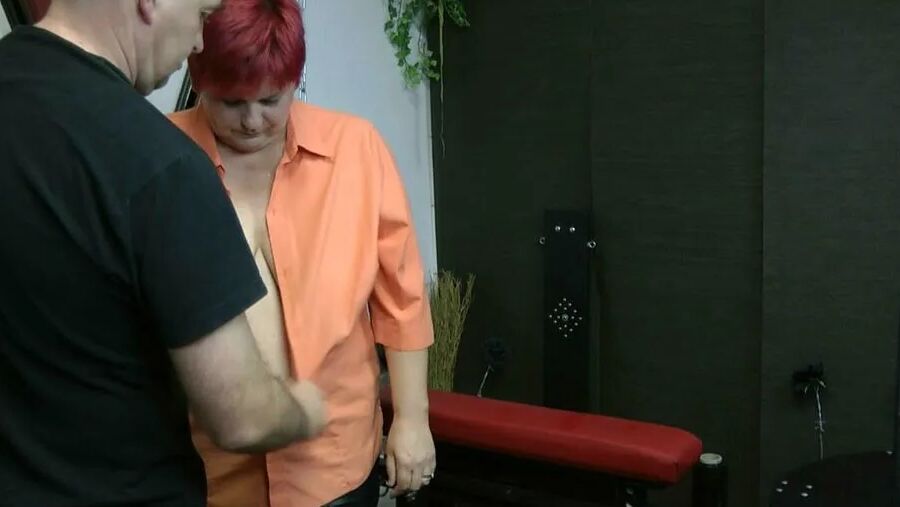 On the box - ass spanked