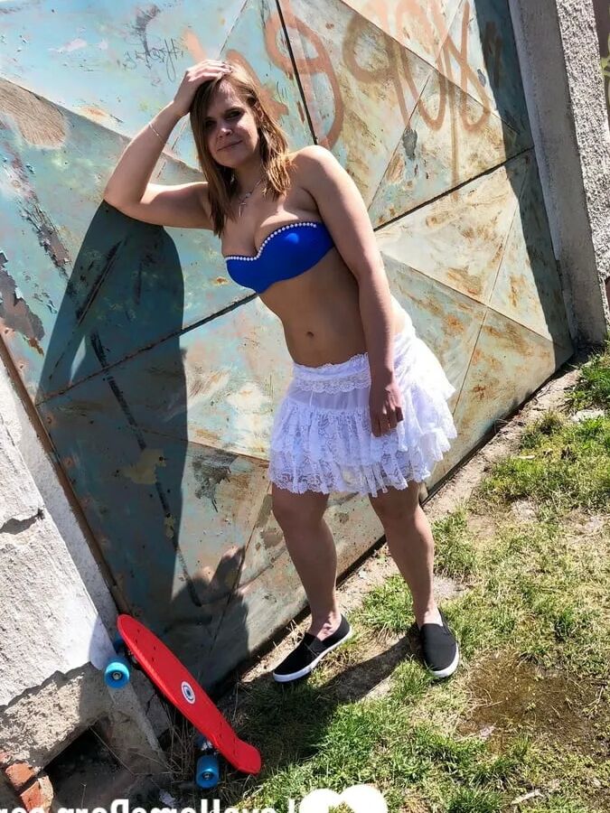 My friend took nude pics of me outdoors
