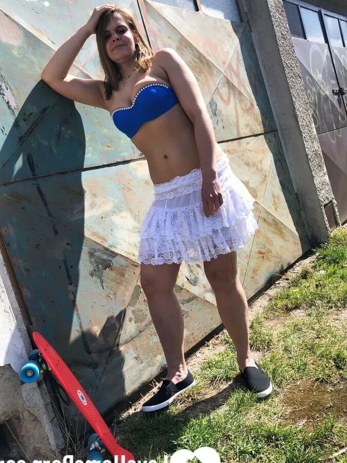 My friend took nude pics of me outdoors