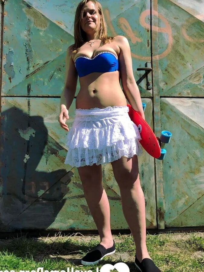 My friend took nude pics of me outdoors