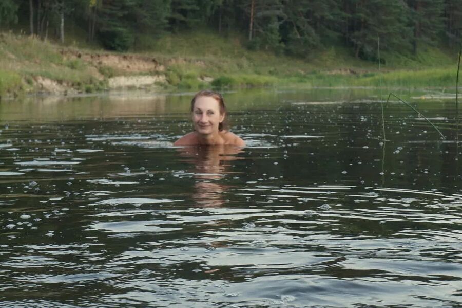 Swimming in the river