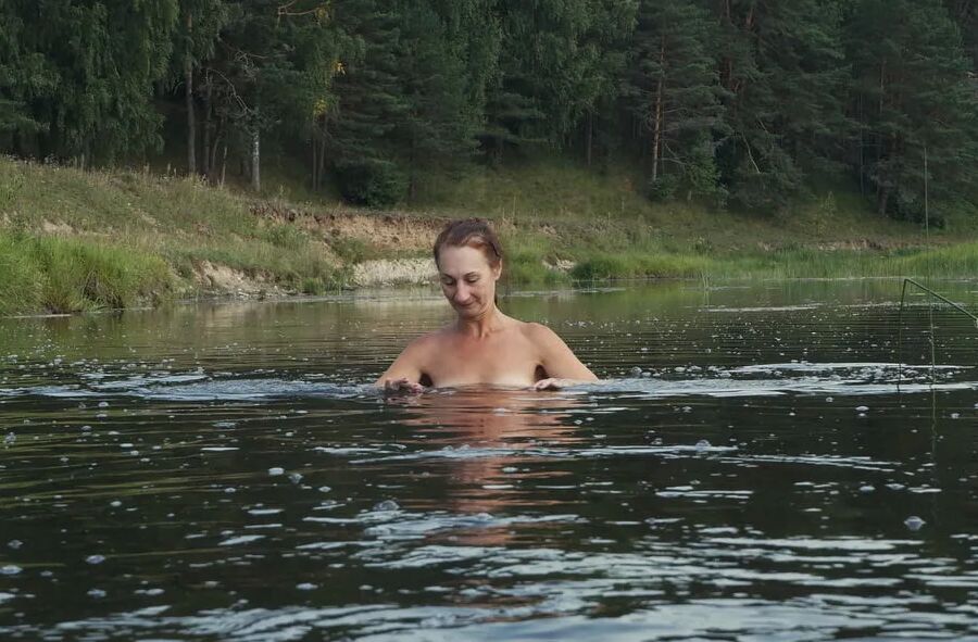 Swimming in the river
