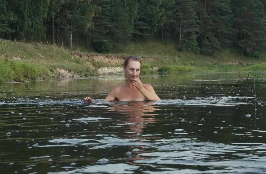 Swimming in the river
