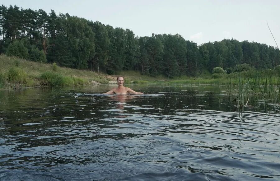 Swimming in the river