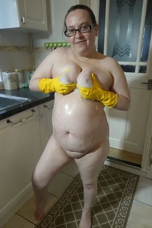 Nude Messy Rubber gloves