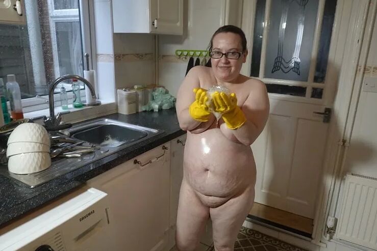 Nude Messy Rubber gloves