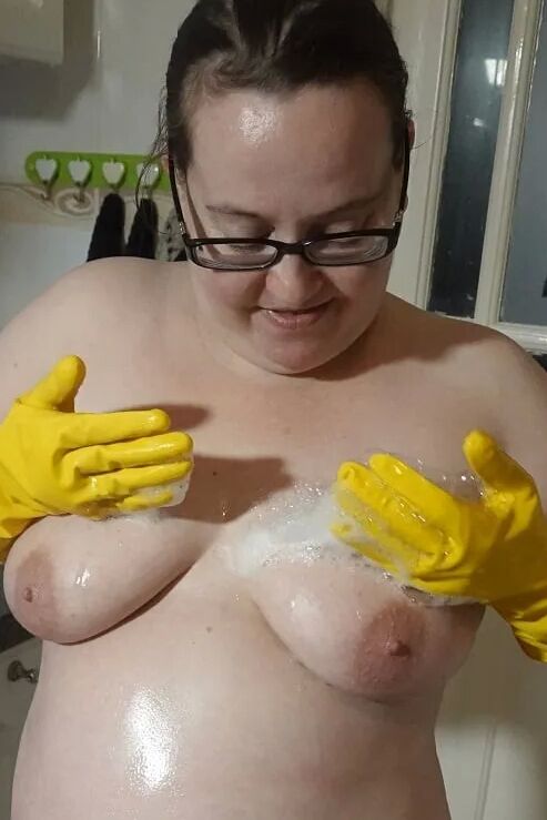 Nude Messy Rubber gloves
