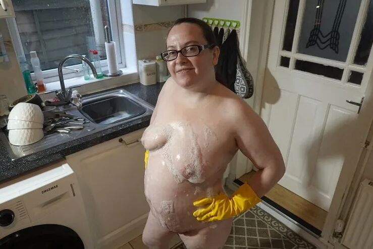 Nude Messy Rubber gloves