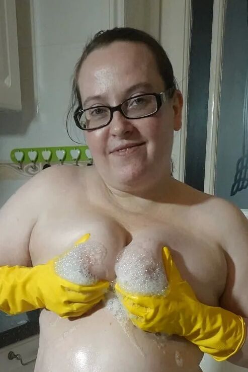 Nude Messy Rubber gloves